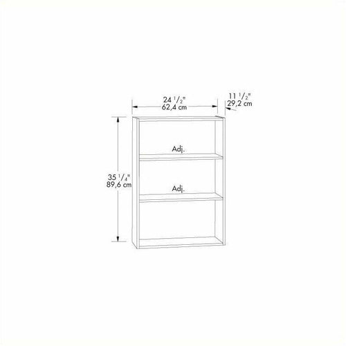 3-Shelf Bookcase in Cinnamon Cherry H769