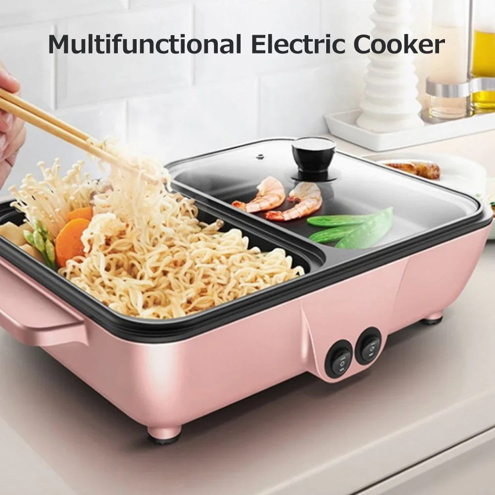 Electric Grill Pan 2L 1200W Barbecue Machine Y445