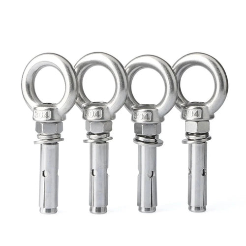 304 Stainless Steel Lifting Eye Bolt M10x70mm 2pcs Y12157