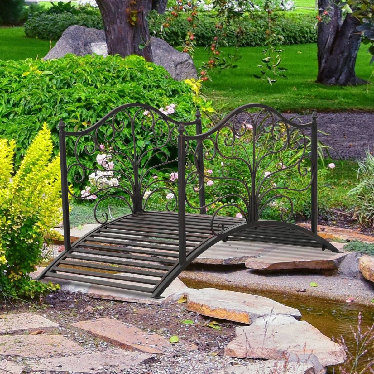 Metal Arched Decorative Garden Bridge P743