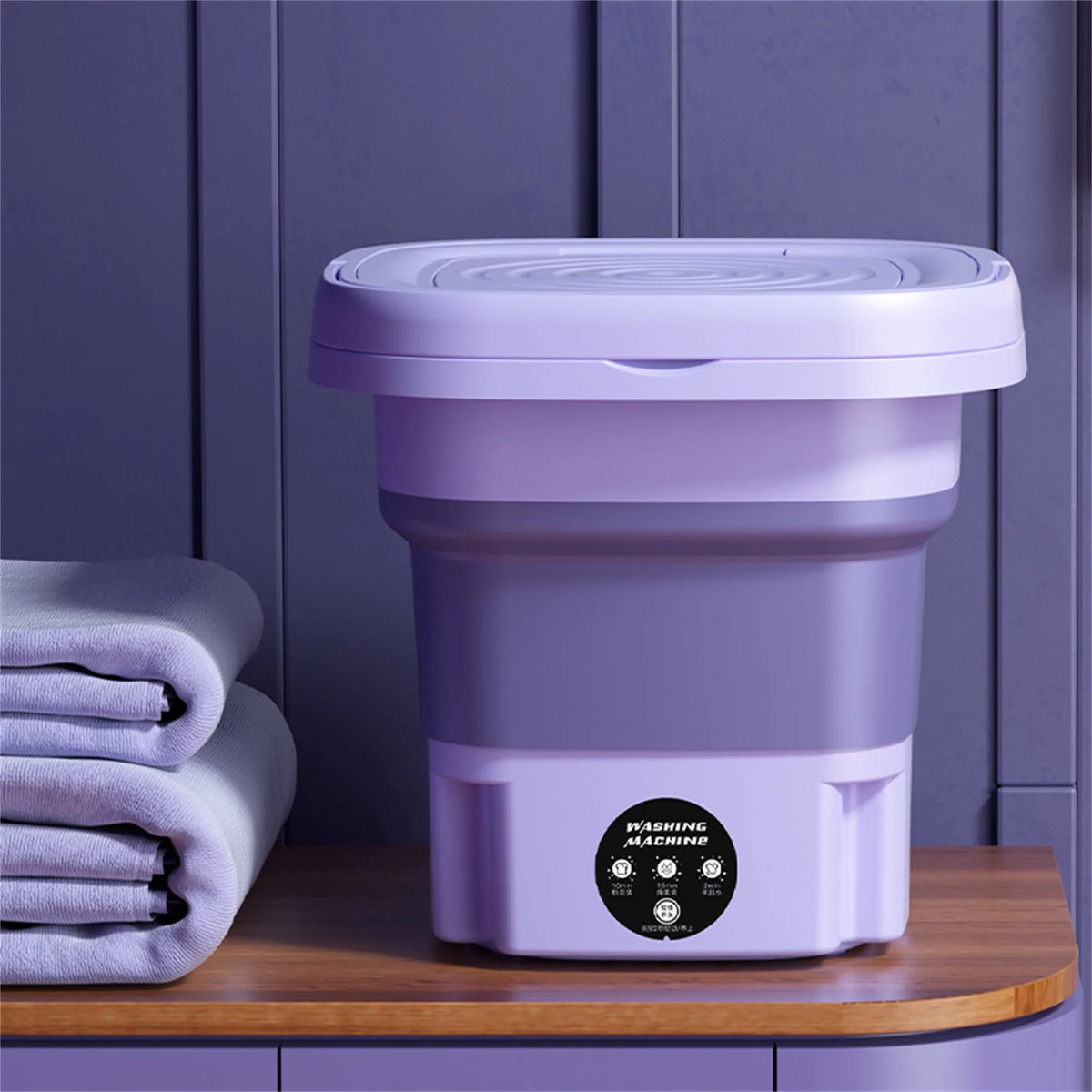 8L Portable Folding Mini Washing Machine Y493