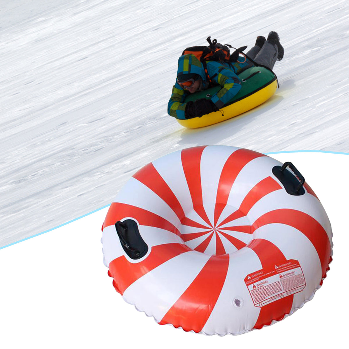 Inflatable Ski Ring Large Size Outdoor Thickened PVC S852