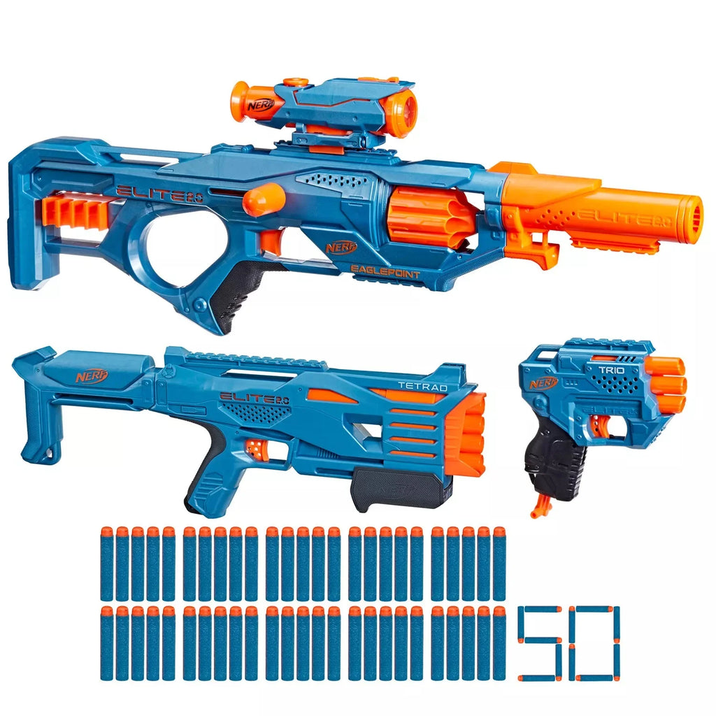 Nerf Elite Ultimate Blaster 3 Pack with 50 Darts O99659