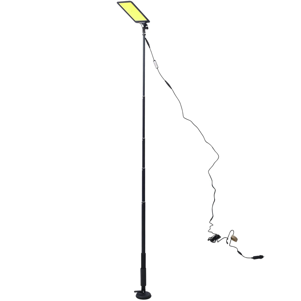LED Camping Light, 12V 10000 Lumen Portable Outdoor Light with Telescoping Pole Magnetic Base L901