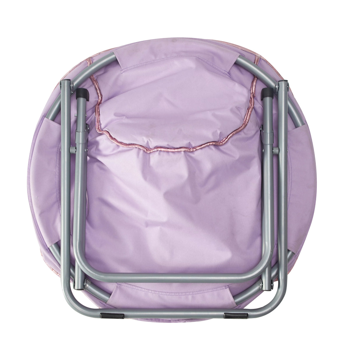 Purple Tie Dye Faux Fur Folding Chair P709121