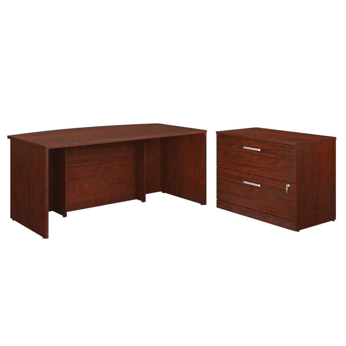 Classic Cherry Desk and File Cabinet T38057