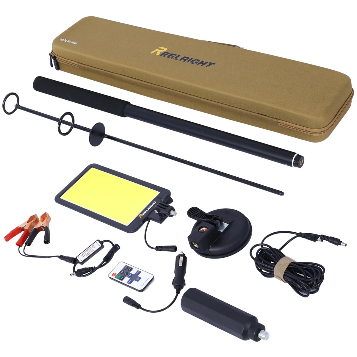 LED Camping Light, 12V 10000 Lumen Portable Outdoor Light with Telescoping Pole Magnetic Base L901