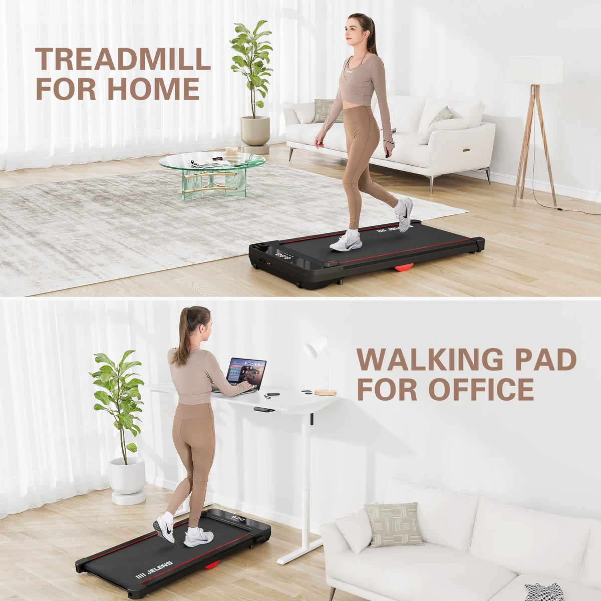 2.5HP Portable Under Desk Treadmill with Remote Control H861745