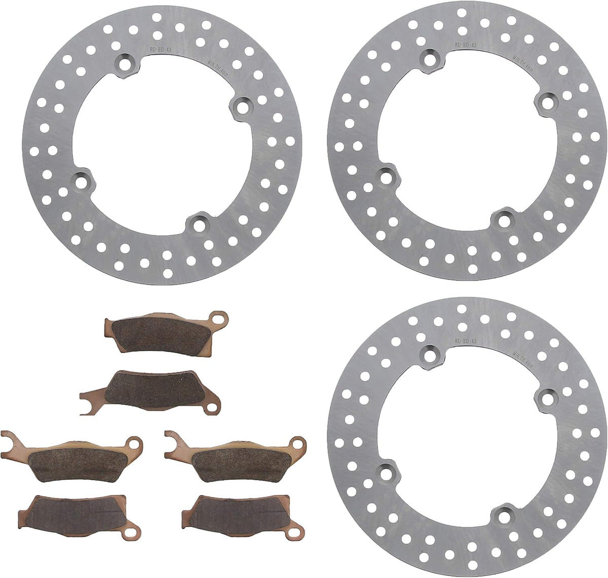 Front & Rear Brake Rotors & Brake Pads for Can-Am Outlander 1000 XMR M15950