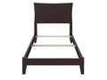 Twin Wood Traditional Bed Frame with Panel Headboard X584482