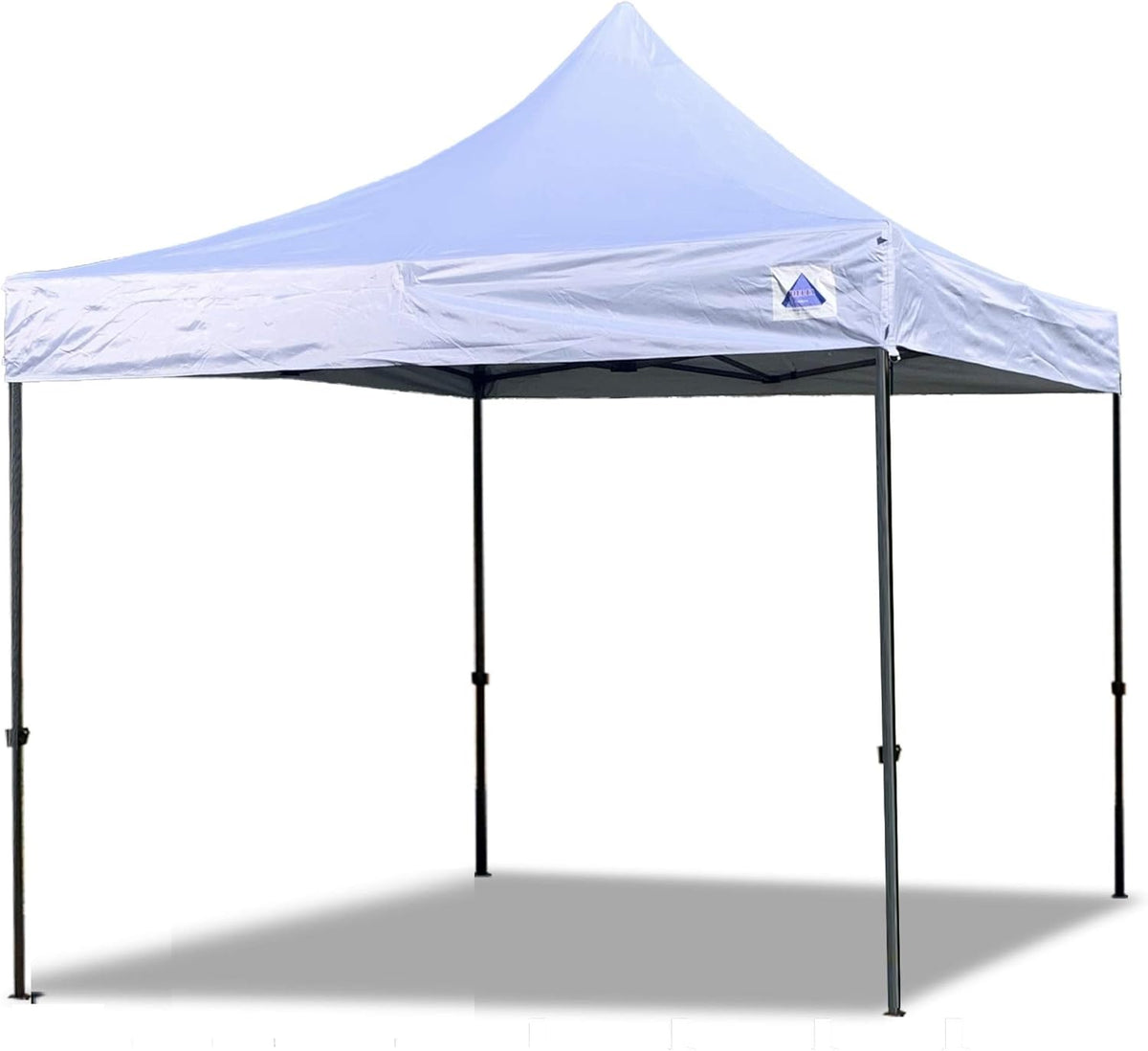10'x10' White Pop Up Canopy Tent with Wheel Bag and 4 Sand Bags L224