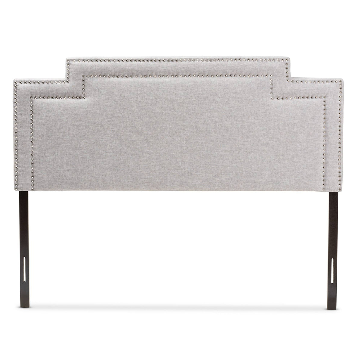 Greyish Beige Fabric Full Size Headboard R916171