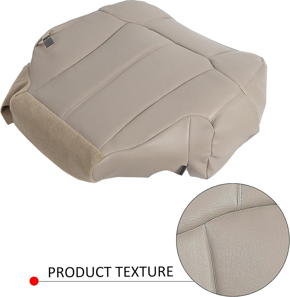 Leather Seat Cover Tan Pack of 2 Q600