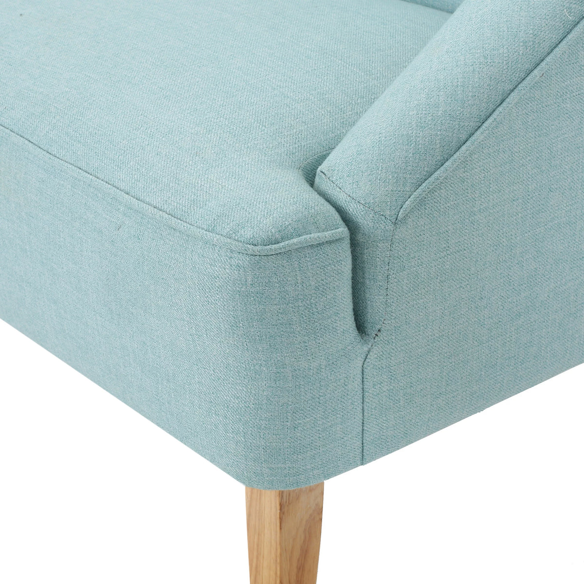 Light Blue Fabric Loveseat I27322