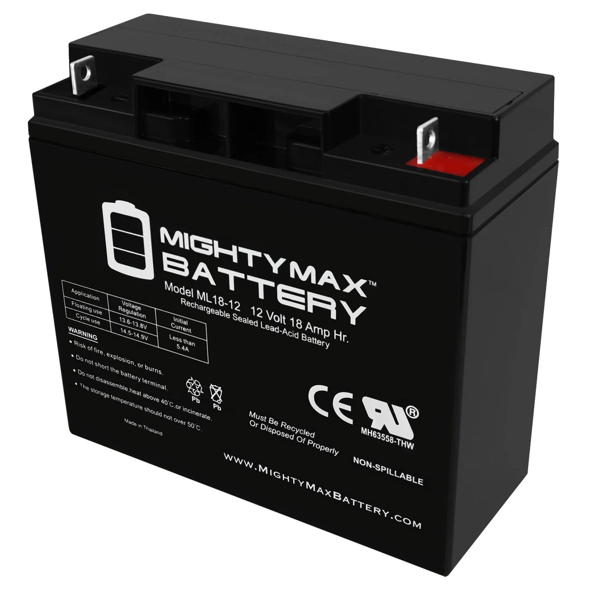 12V 18AH SLA Replacement Battery D2174