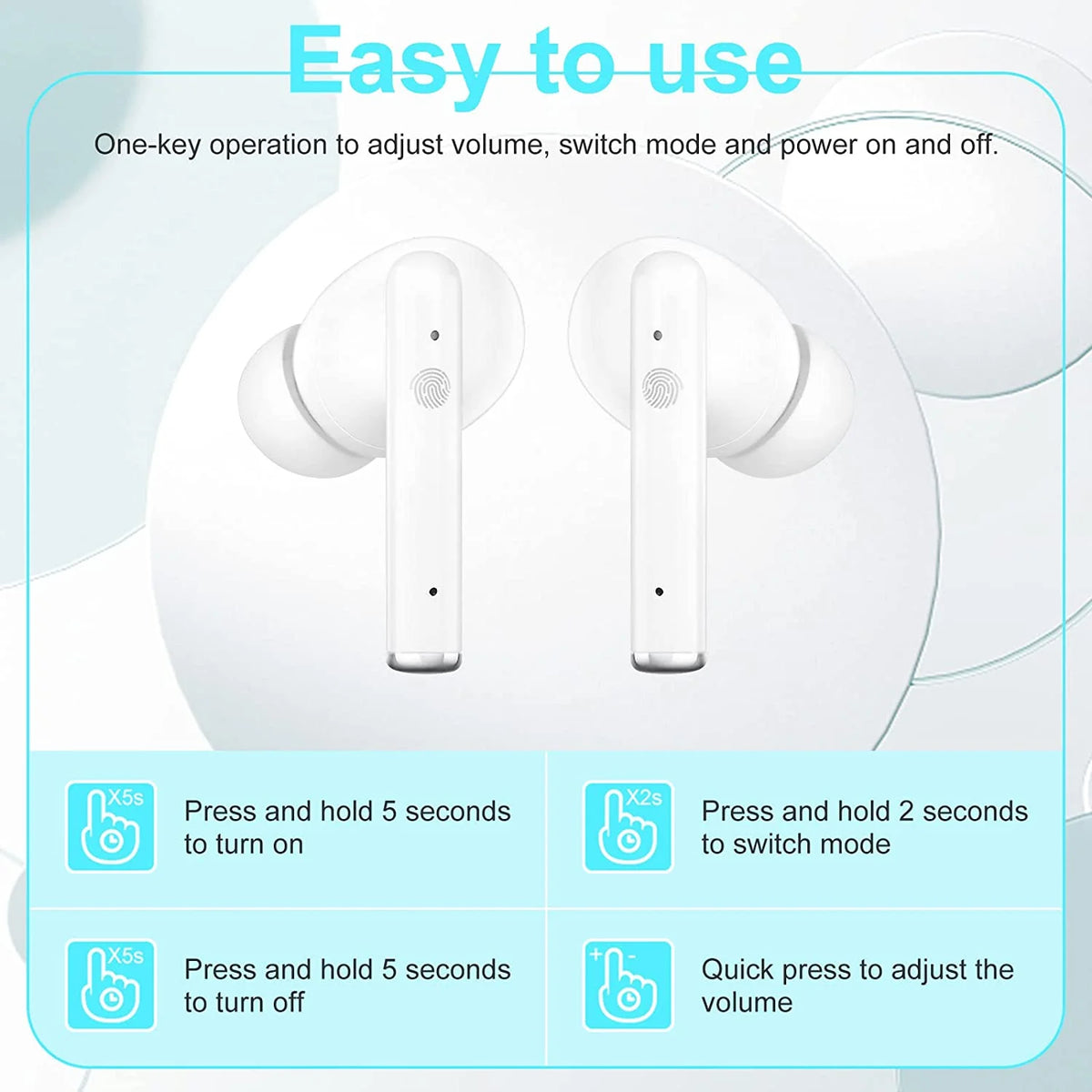 In-Ear Rechargeable Sound Amplifier with Charging Case T32014