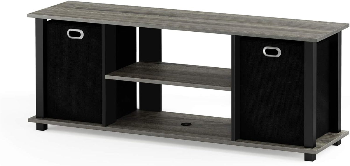 Americano/Black/Brown Entertainment Center Pack of 2 I992498