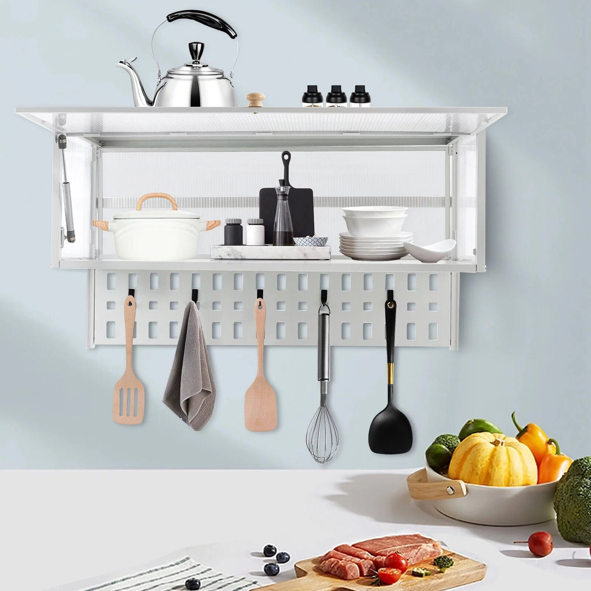 Wall Mounted Cabinet with Flip-Up Door B7828
