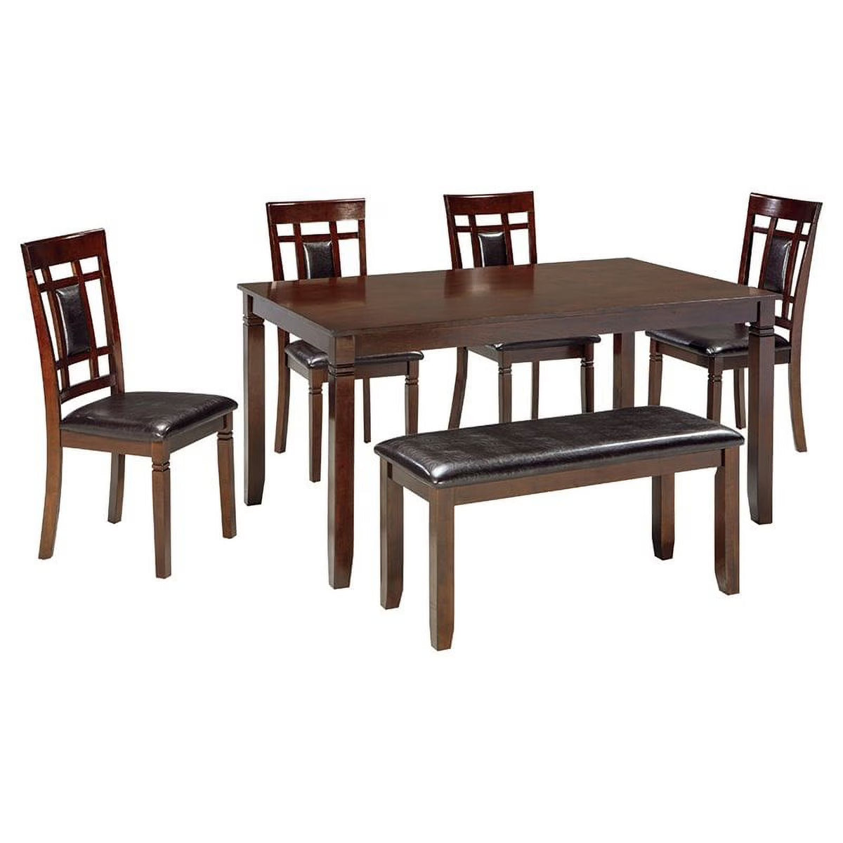 6-Piece Engineered Wood Dining Set in Brown K3073