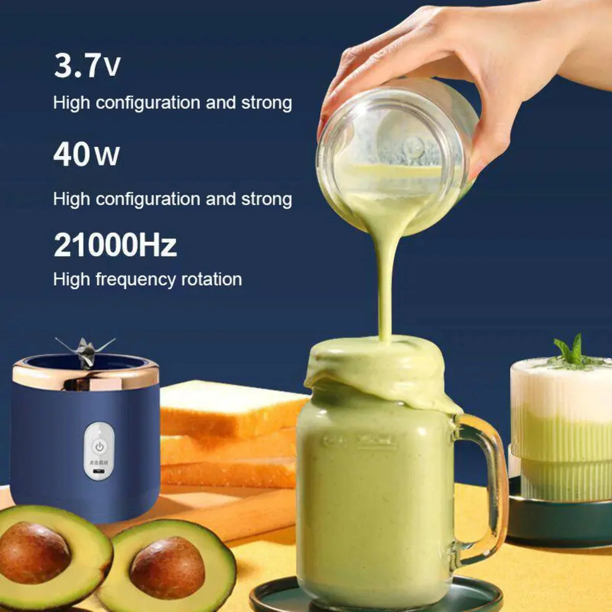 Portable USB Rechargeable Blender 400 ml T77951