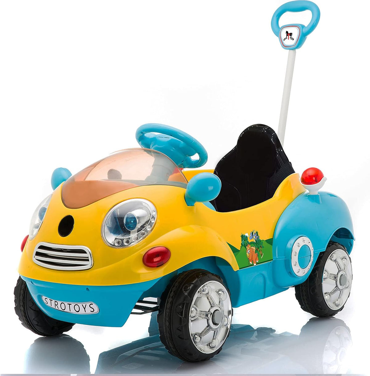 Pink Ride On Push Car with Remote Control I988954