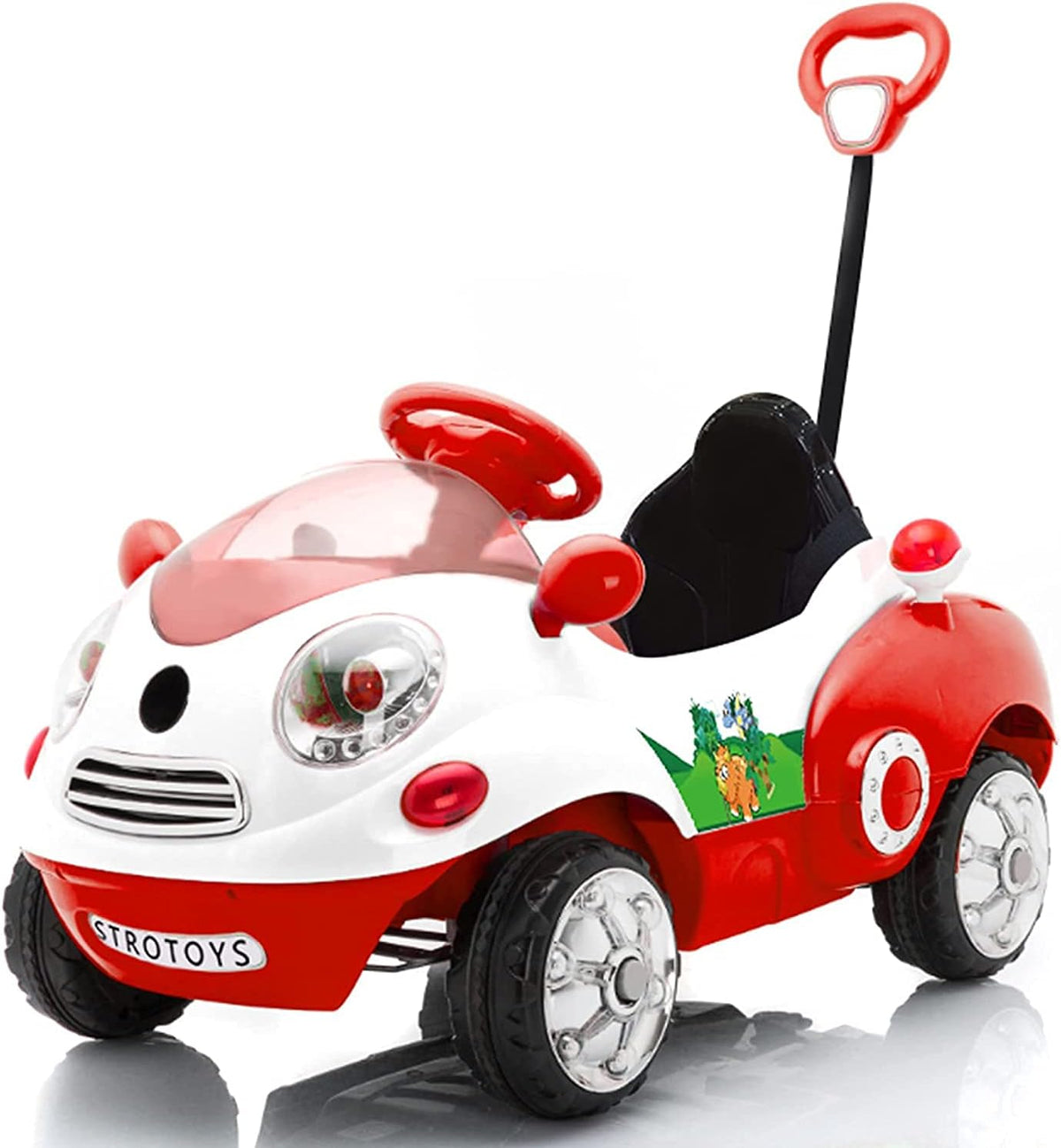 Pink Ride On Push Car with Remote Control I988954