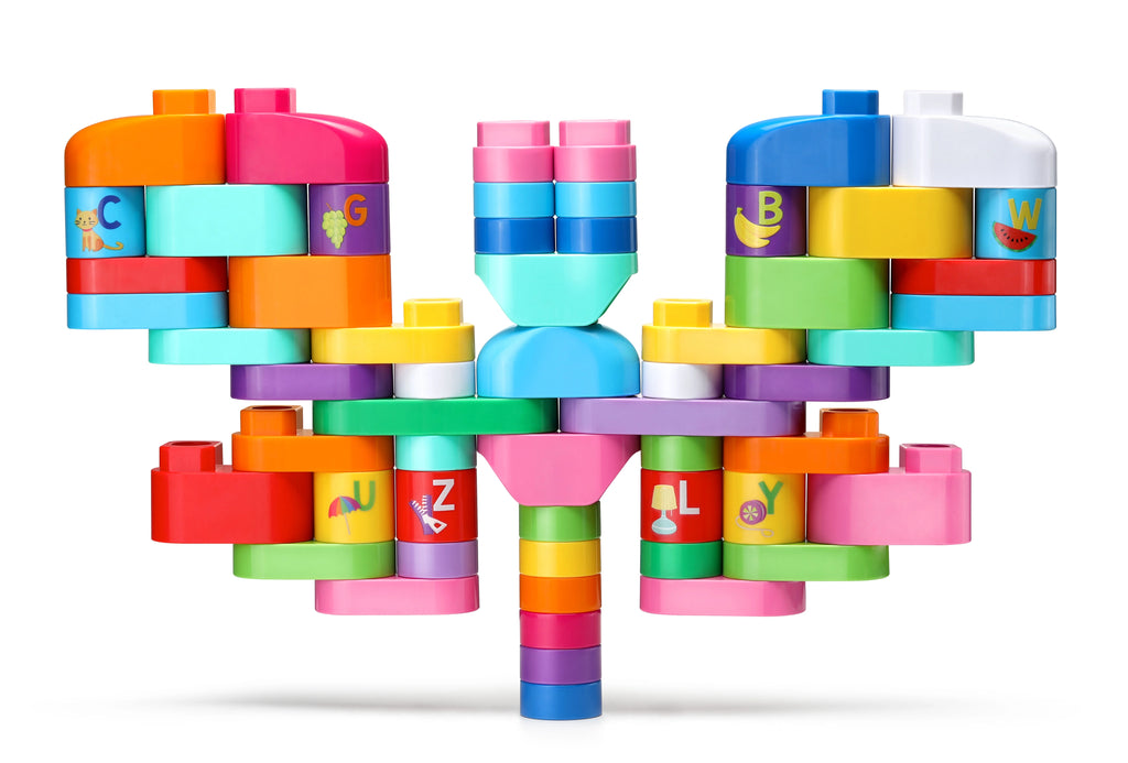 81-Piece Jumbo Blocks Box (Pink) H6435