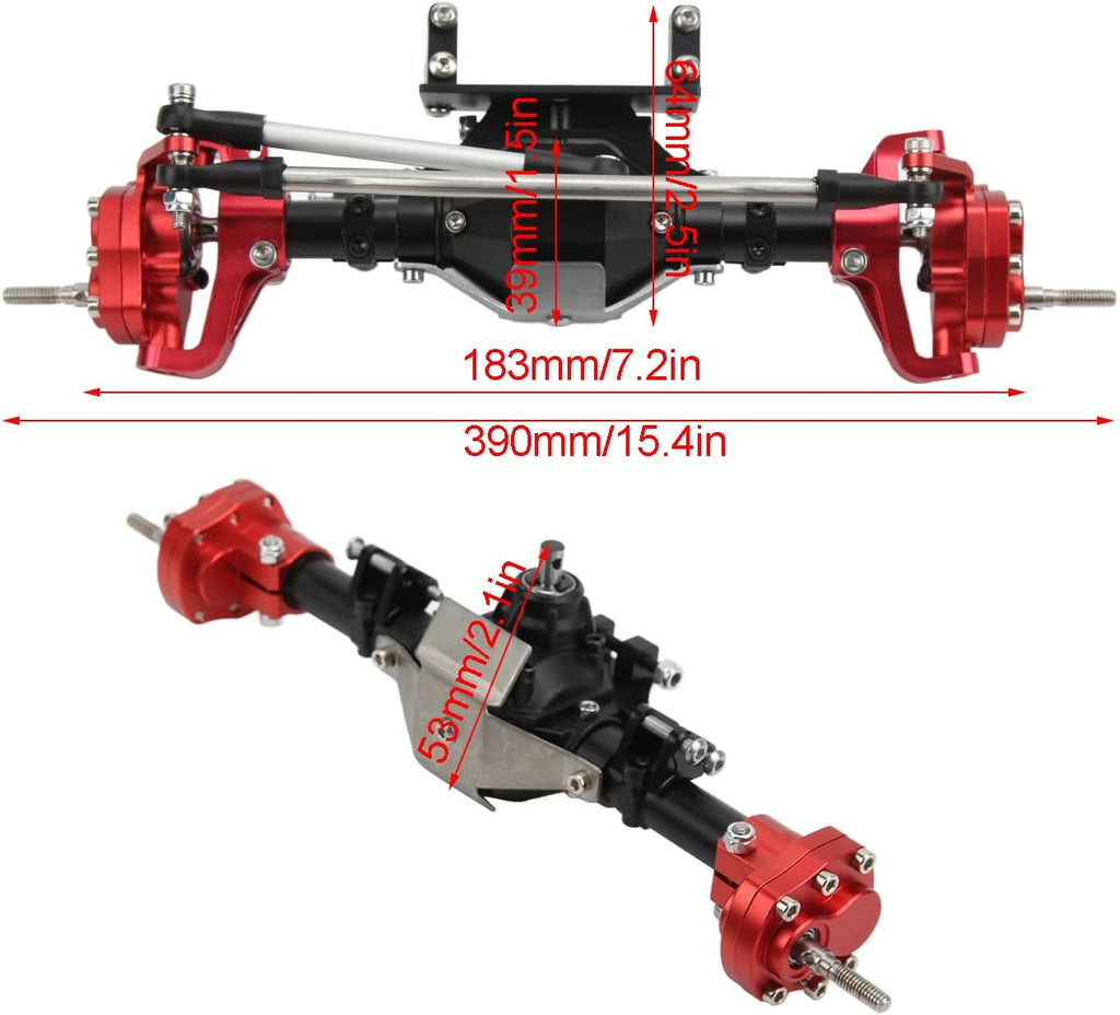 Aluminum Alloy 313mm CNC RC Car Front Rear Axle Z1220