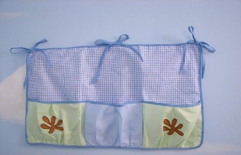 Dolphins Baby Crib Nursery Bedding Set 13 Pcs with Diaper Bag J235022