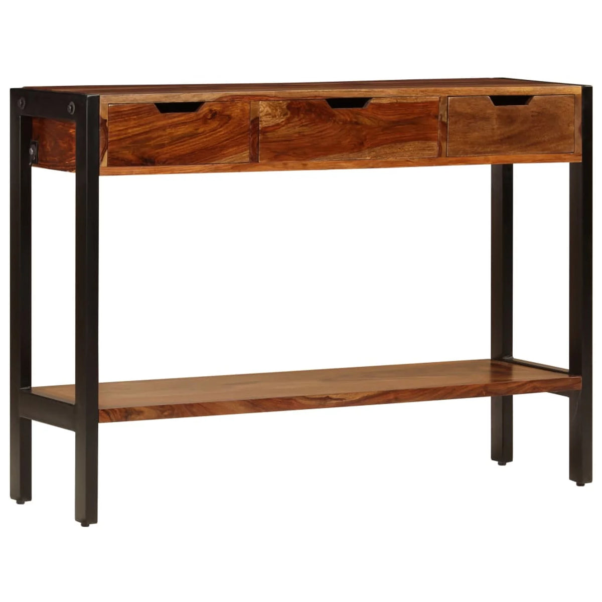 Solid Sheesham Wood Sideboard with 3 Drawers N631742