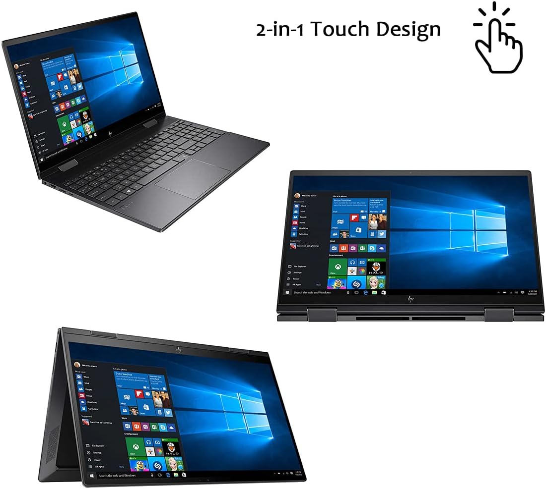 15.6 Touchscreen 2-in-1 FHD IPS Laptop, AMD Ryzen 7 5700U, 12GB RAM, 512GB PCIe SSD R480264