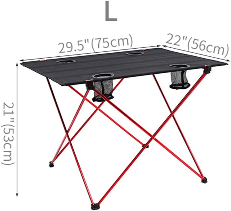 Lightweight Folding Camp Table with Cup Holders D52373