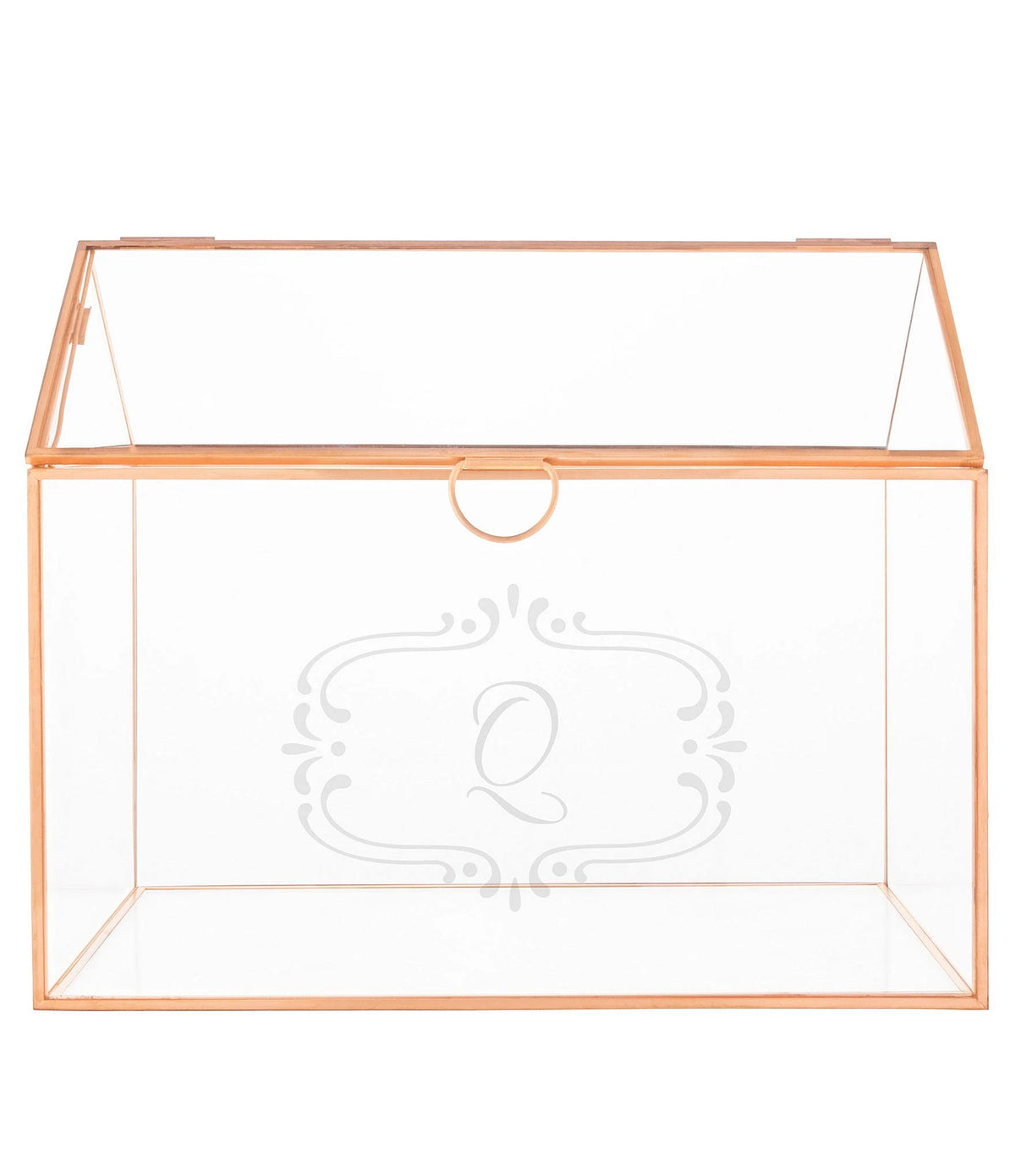 Personalized Glass Terrarium Card Holder N519