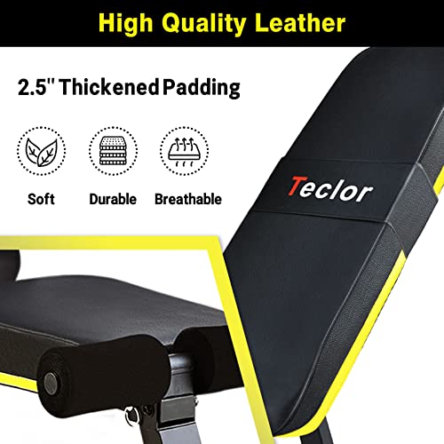 Adjustable Foldable Weight Bench 10 Backrest Position Y80774