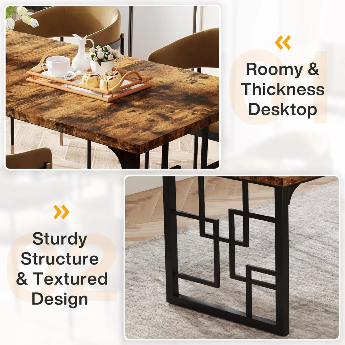 63" Rectangular Dining Table S243103