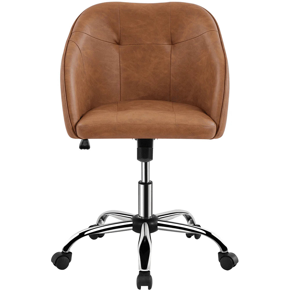 Pink Velvet Adjustable Swivel Office Chair U1847