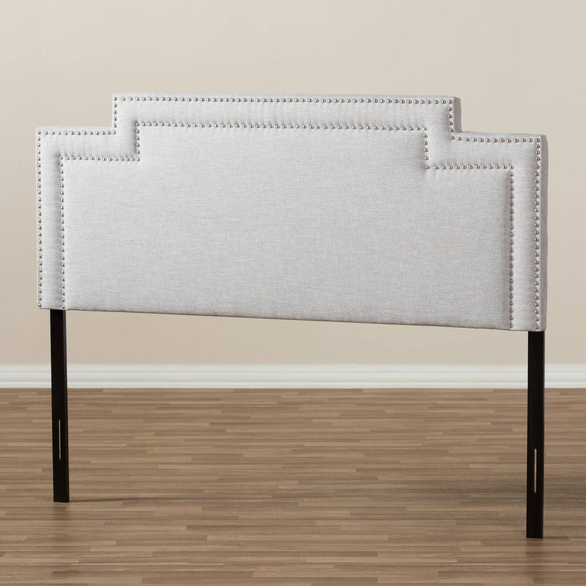 Greyish Beige Fabric Full Size Headboard R916171