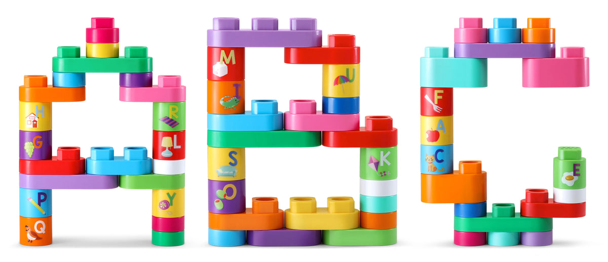 81-Piece Jumbo Blocks Box (Pink) H6435