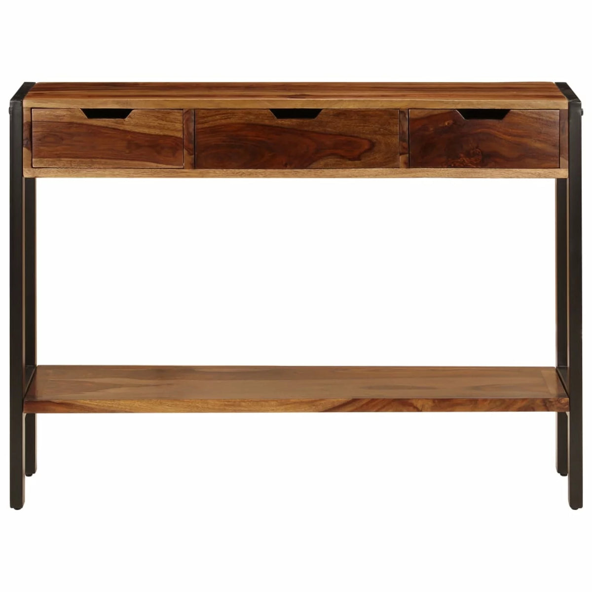 Solid Sheesham Wood Sideboard with 3 Drawers N631742