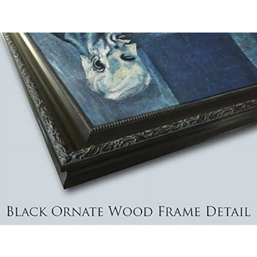 14x12 Black Ornate Wood Framed Art Print C20138