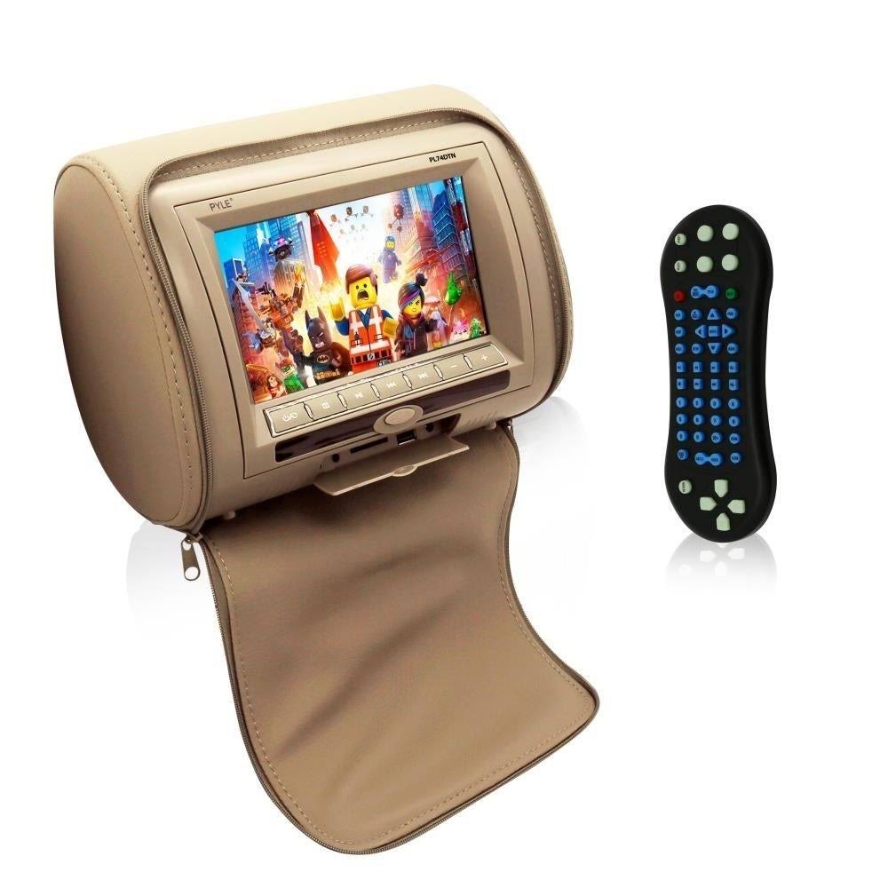 Tan 7x22 Headrest Display Video Car Monitor W508176