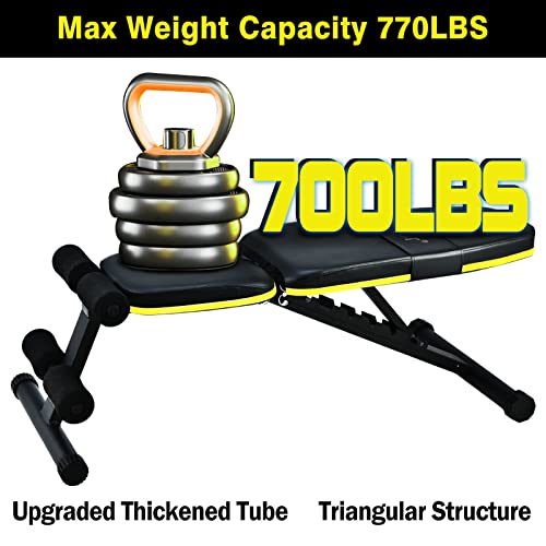 Adjustable Foldable Weight Bench 10 Backrest Position Y80774