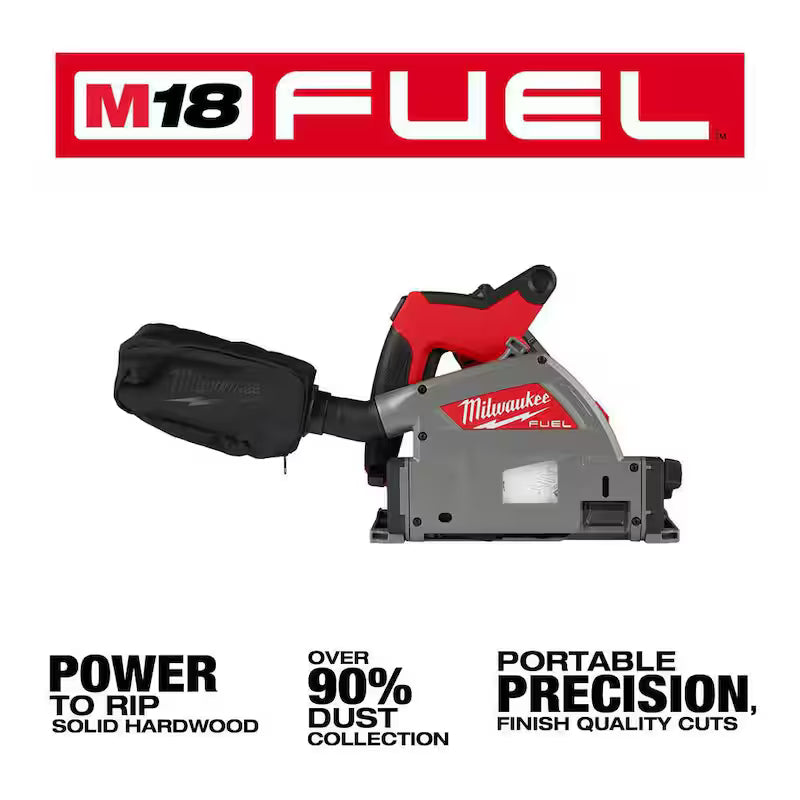 18V Brushless Cordless 6-1/2 in. Plunge Track Saw Combo Kit Z140