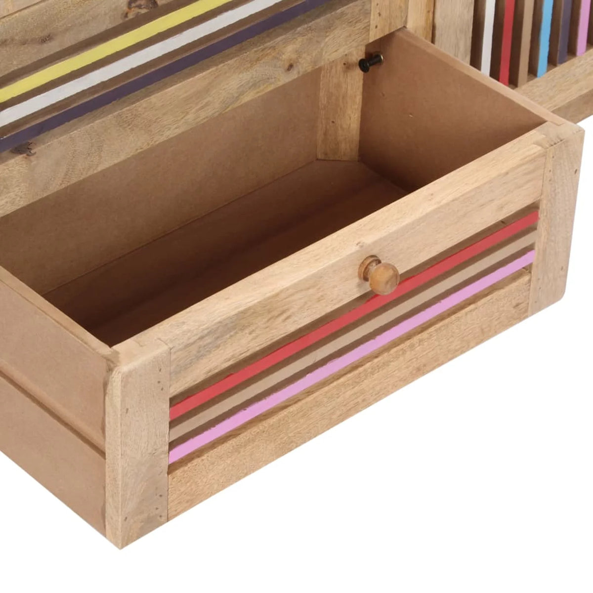 Mango Wood Sideboard with 3 Drawers and 1 Door Q82851