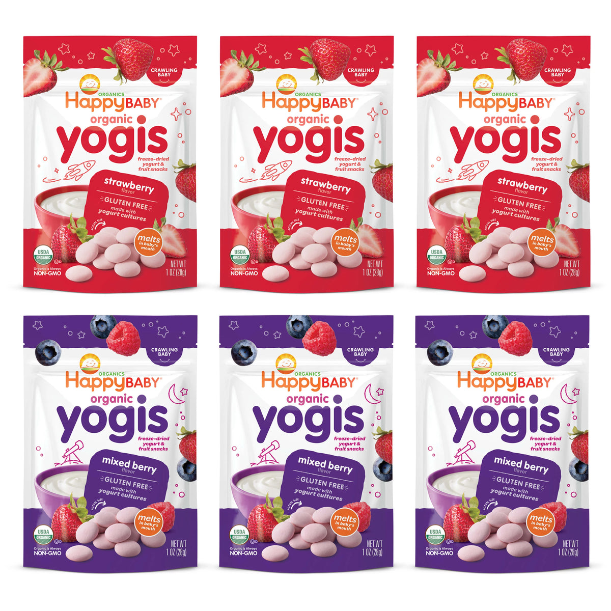 Organic Freeze-Dried Yogurt Baby Snack, 1 oz (Pack of 6) T293476